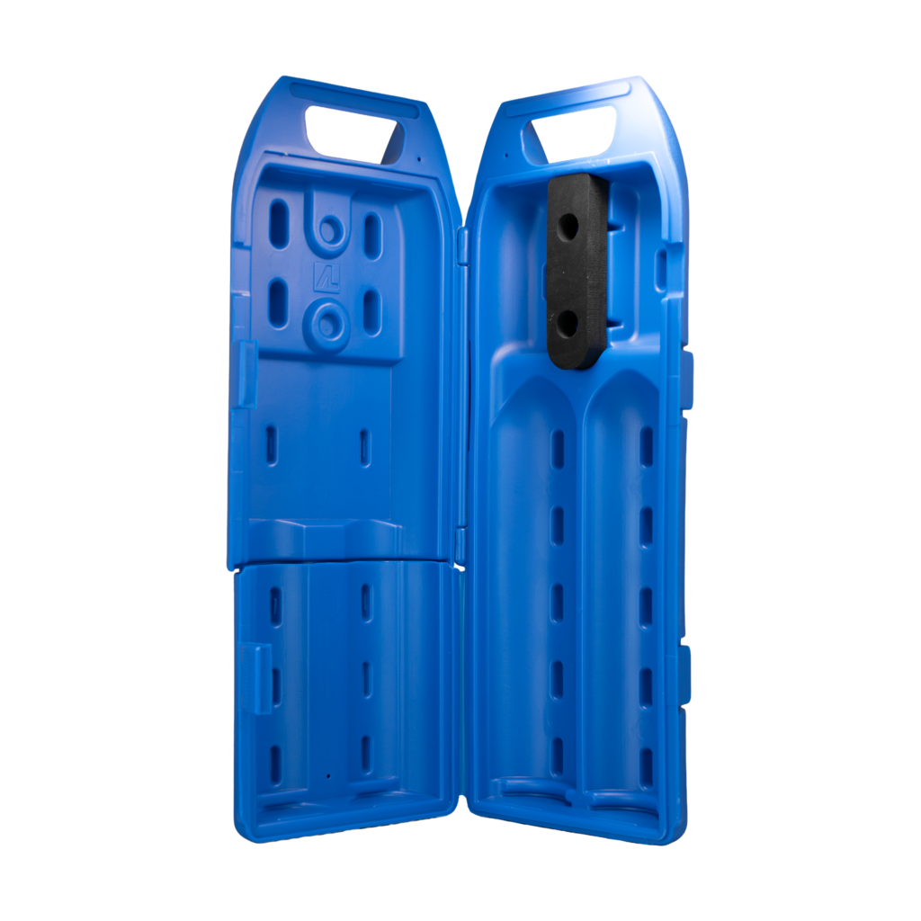 C002613 - Carrying Case 574 for 2AL, 8AL cylinders 2 bottles - open - C1F