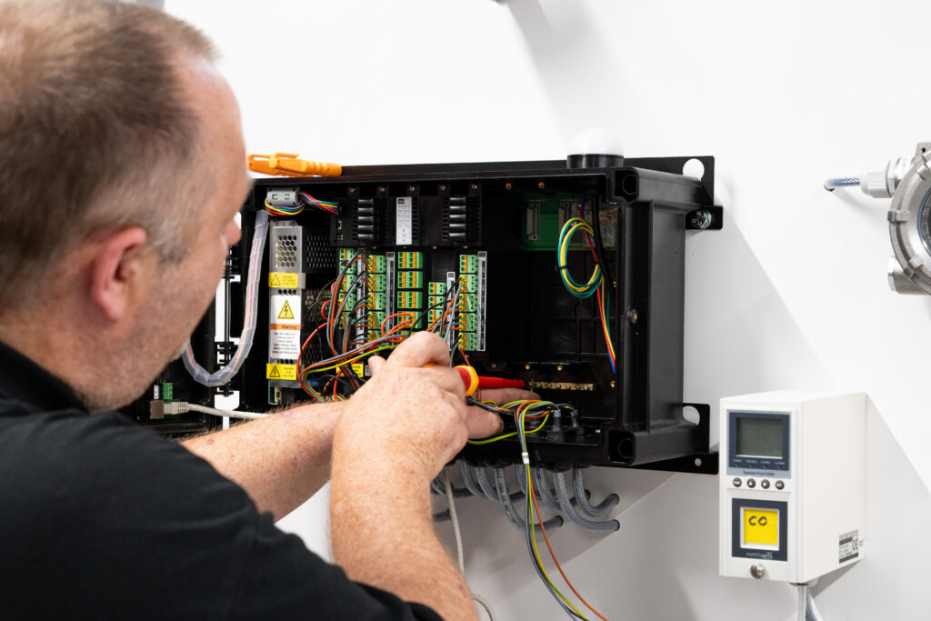 Vaste gasdetectie installatie bij 7Solutions