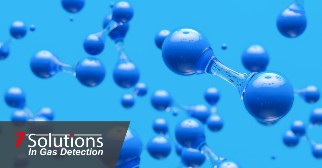 Waterstof detectie, een visualisatie van waterstof h2 moleculen